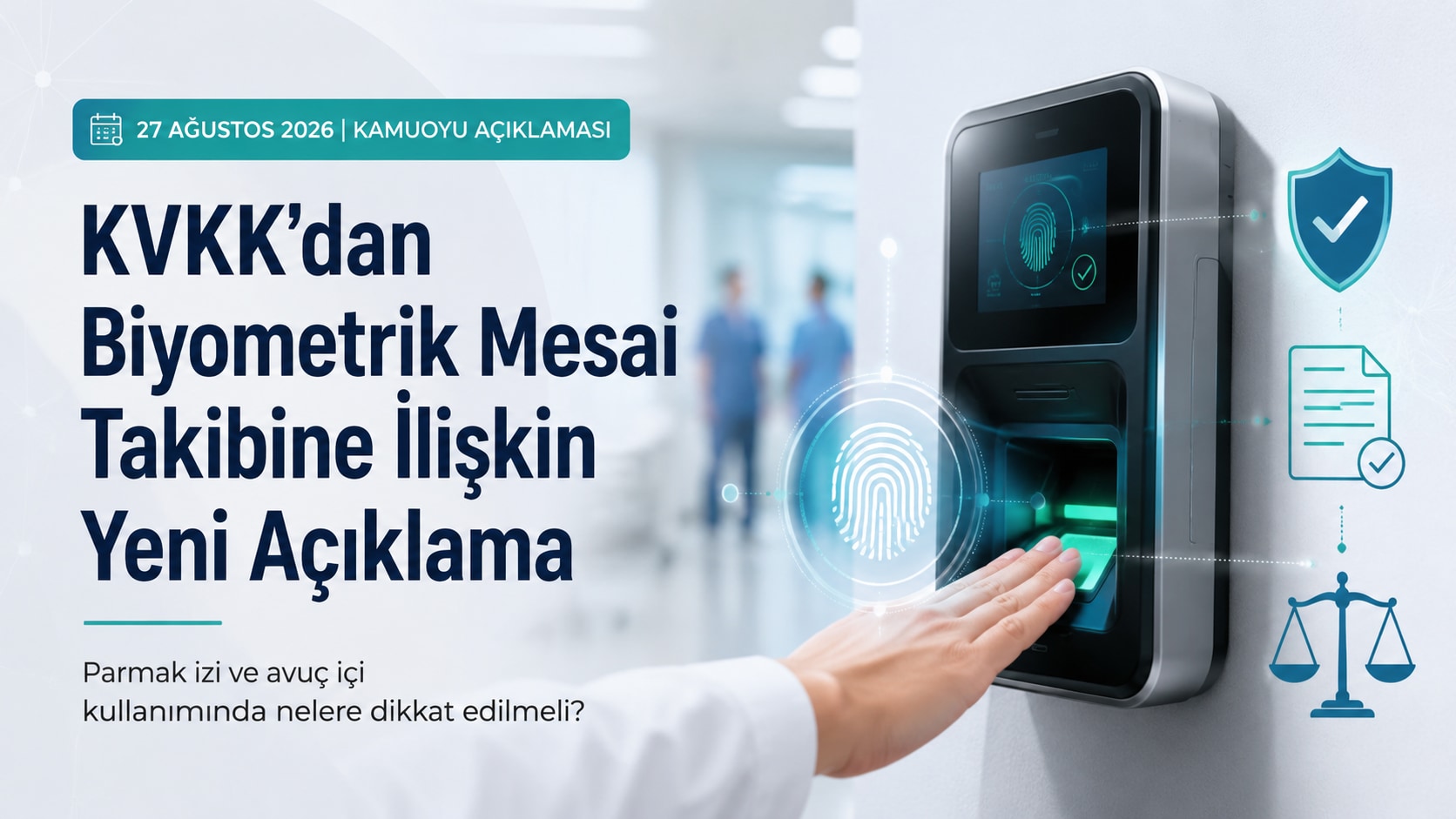 KVKK biyometrik mesai takibi 2026: parmak izi ve avuç içi kullanımına ilişkin açıklama